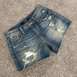 Joe’s Medium Wash Denim Cut Offs